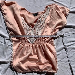 Blue and Pink Flowy Shirt